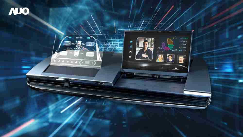 918.COMMicro LED Display HMI解决方案打造透明Micro LED前座仪表，，，呈现信息并保留驾驶视野开阔；亦为副驾驶座乘客打造收放自如的Micro LED屏幕，，在不影响显示质量的前提于显示区内建镜头，，，，让用户能与视讯对象直接眼神接触，，提供绝佳的双向沟通体验