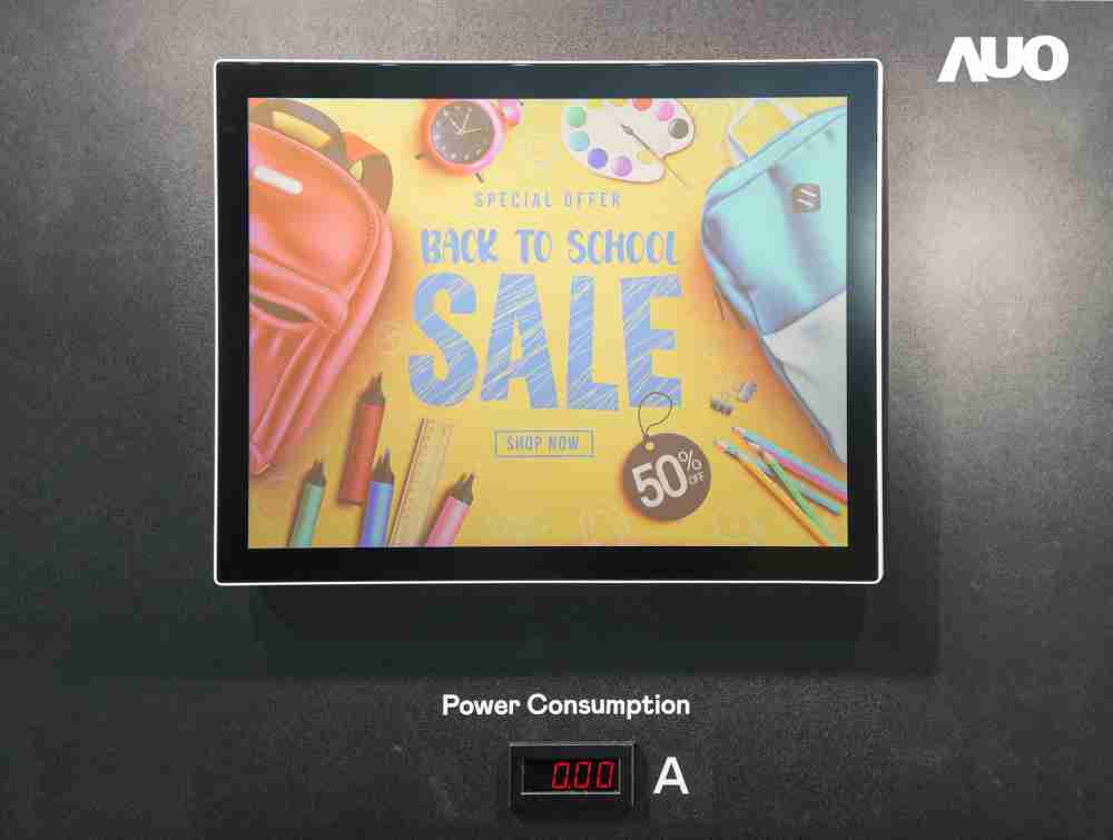 918.COM展示胆固醇液晶超低耗能户外全彩显示器，，，ChLC（胆固醇液晶）以双稳态技术使静态显示零功耗，，具省电、、高彩度、、环保的特性，，还整合软硬件系统解决方案，，，可透过单一云端平台管理