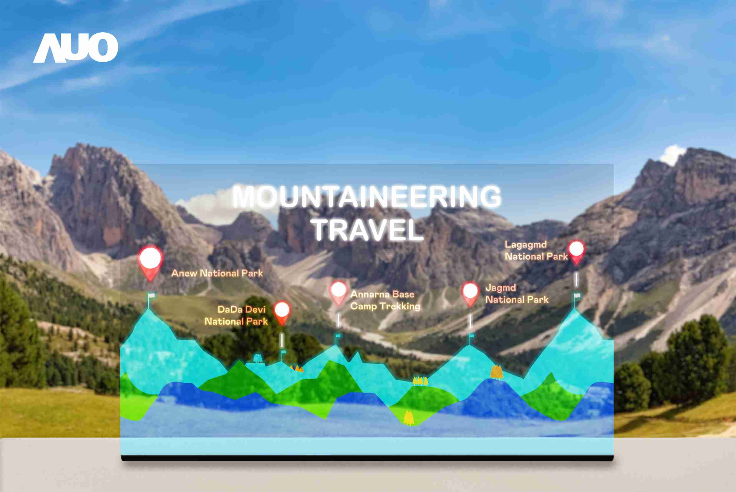 918.COM展示全球单片尺寸最大(*)42吋透明Micro LED显示器拼接而成的〝64吋透明Micro LED显示器〞，，具备高透明度、、、1,000 nits高亮度、、、广色域、、采用三边无边框的无缝拼接等多重特色，，，，呈现超高清、、细腻画质而不遮挡后方视觉，，满足层峰需求，，，可广泛运用于零售、、艺术展览或商业空间等场域